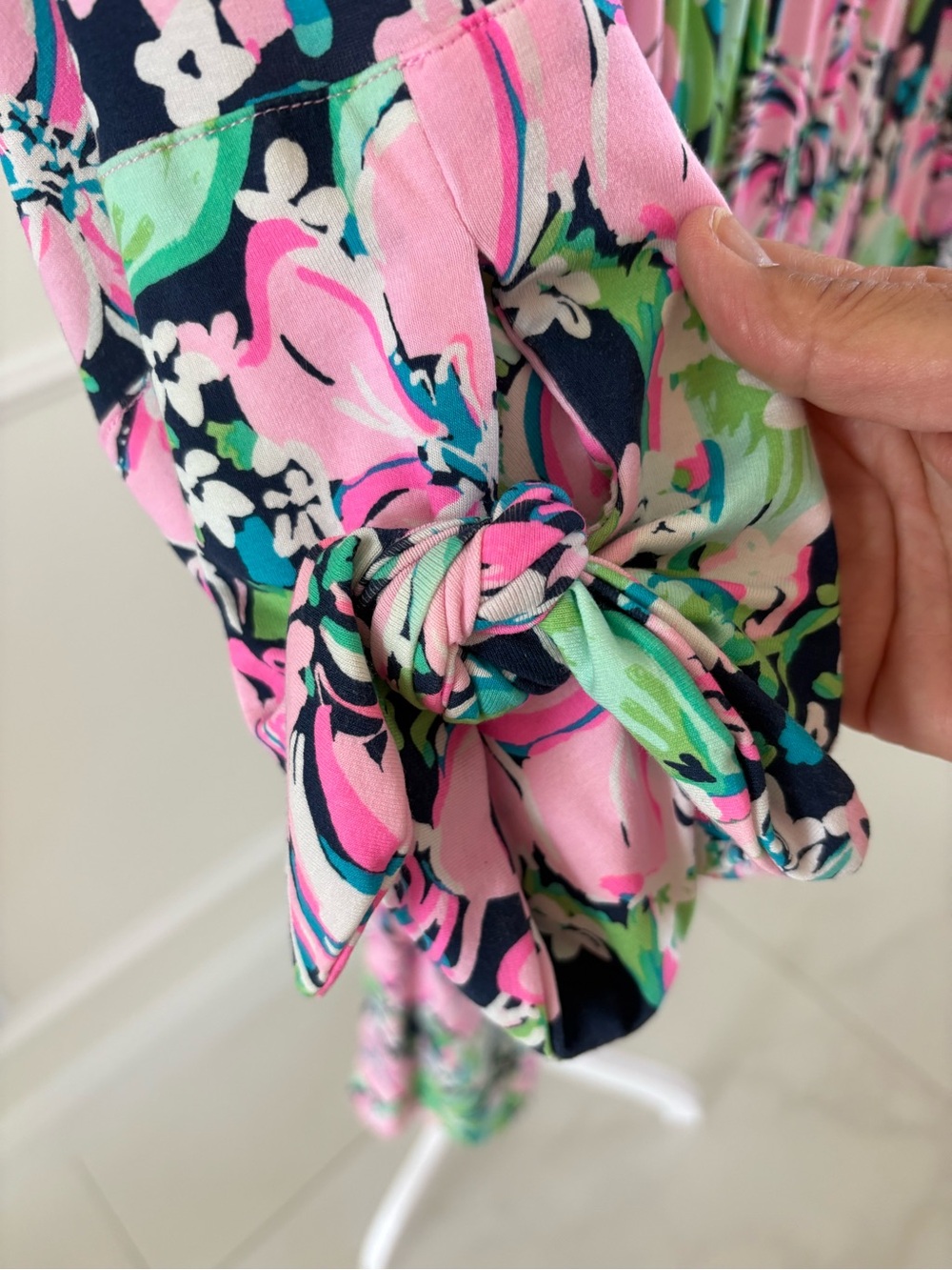 Lily Pulitzer Lana Skort Romper vibrant ‘pink blossom try zest’ print. EUC - Picture 3 of 4
